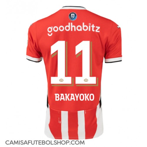 Camisa de time de futebol PSV Eindhoven Johan Bakayoko #11 Replicas 1º Equipamento 2024-25 Manga Curta